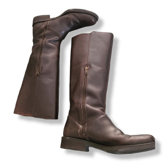 J. Crew Shoes - J. Crew Templeton Field Equestrian Tall Riding Boots 7.5 Dark Brown Leather